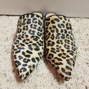 Steve Madden leppard print mules